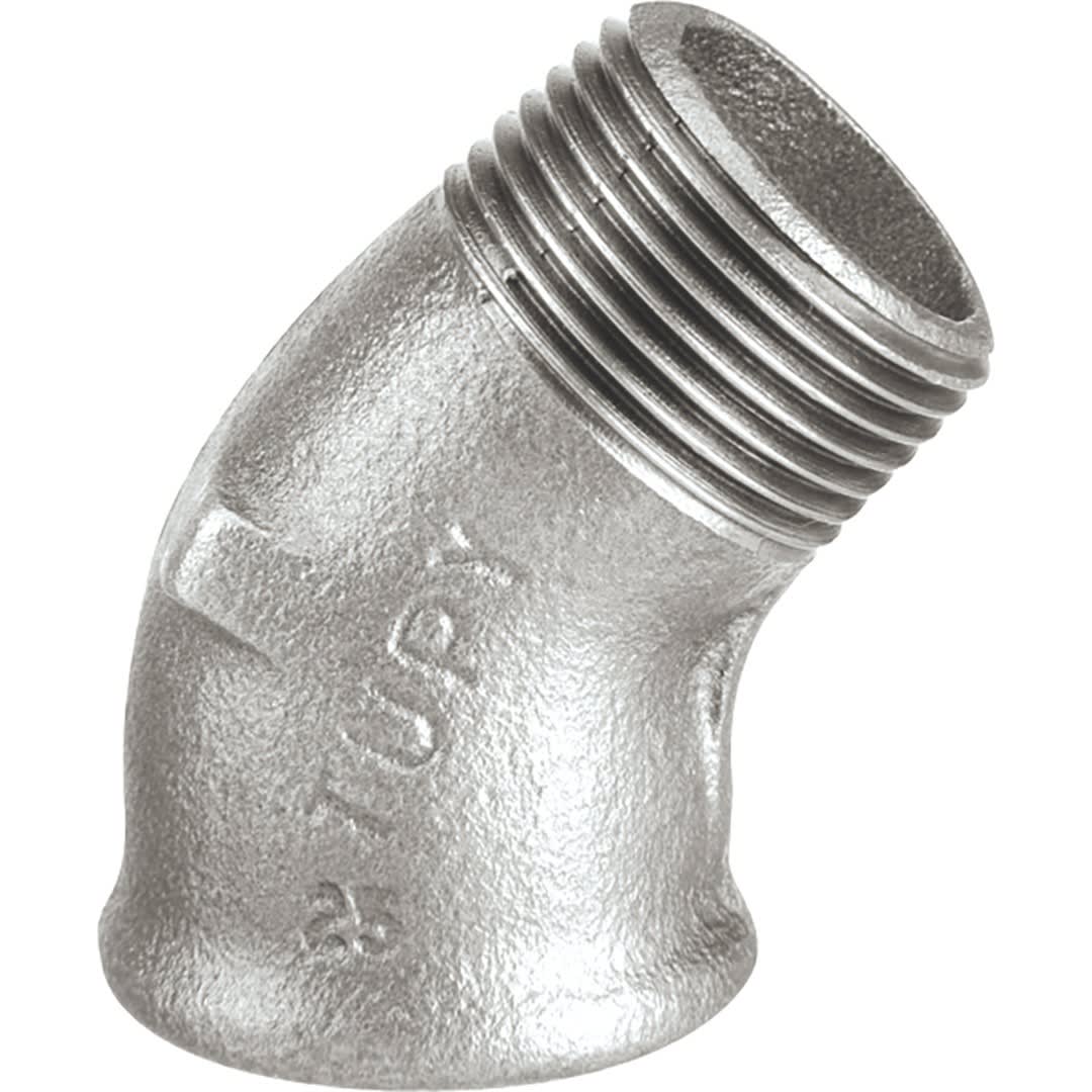 Sferaco - RFM 121 GALVA 2"1/2 COUDE M-F PR45° 121 COUDE GALVA MF PETIT RAYON 45°