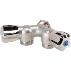 Sferaco - Robinet machine à laver laiton double mâle Y mâle avec écrou 1/2" 1/2"