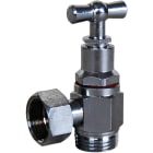 Sferaco - Robinet d'arrêt WC équerre à potence laiton nickelé à presse étoupe Série 1341