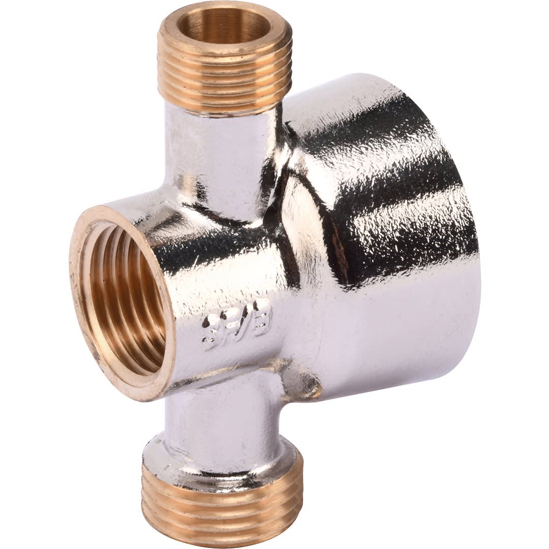 Sferaco - APL 1349 DBLE 1/2F-3/8M CHROMEE/BRUT