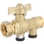 Sferaco - Vanne à sphère avec clapet antipollution intégré Scudoball Série 324 DN3/4"-3/4"