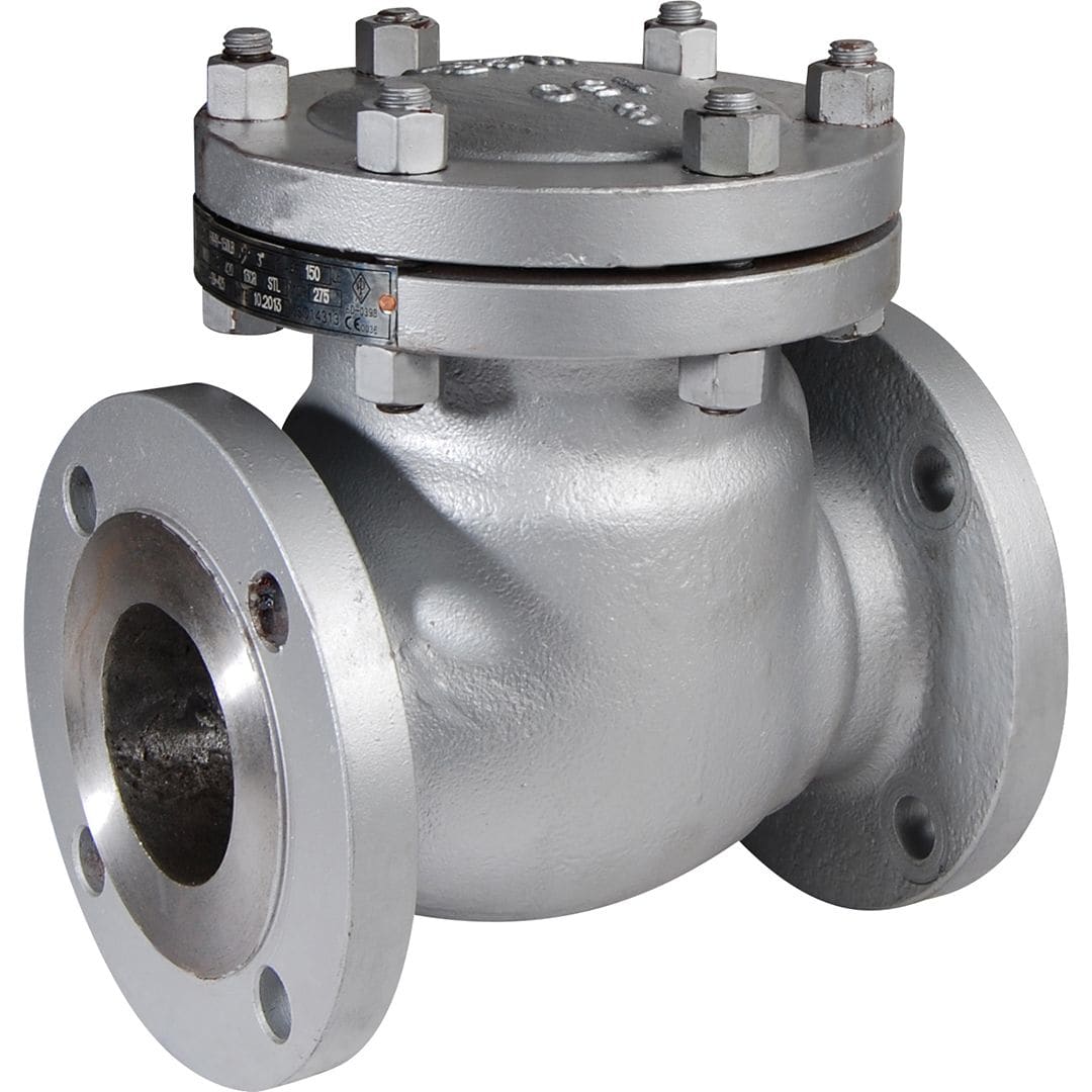 Sferaco - Clapet de non retour simple battant acier WCB TRIM8 Série 374 Class 300 DN80