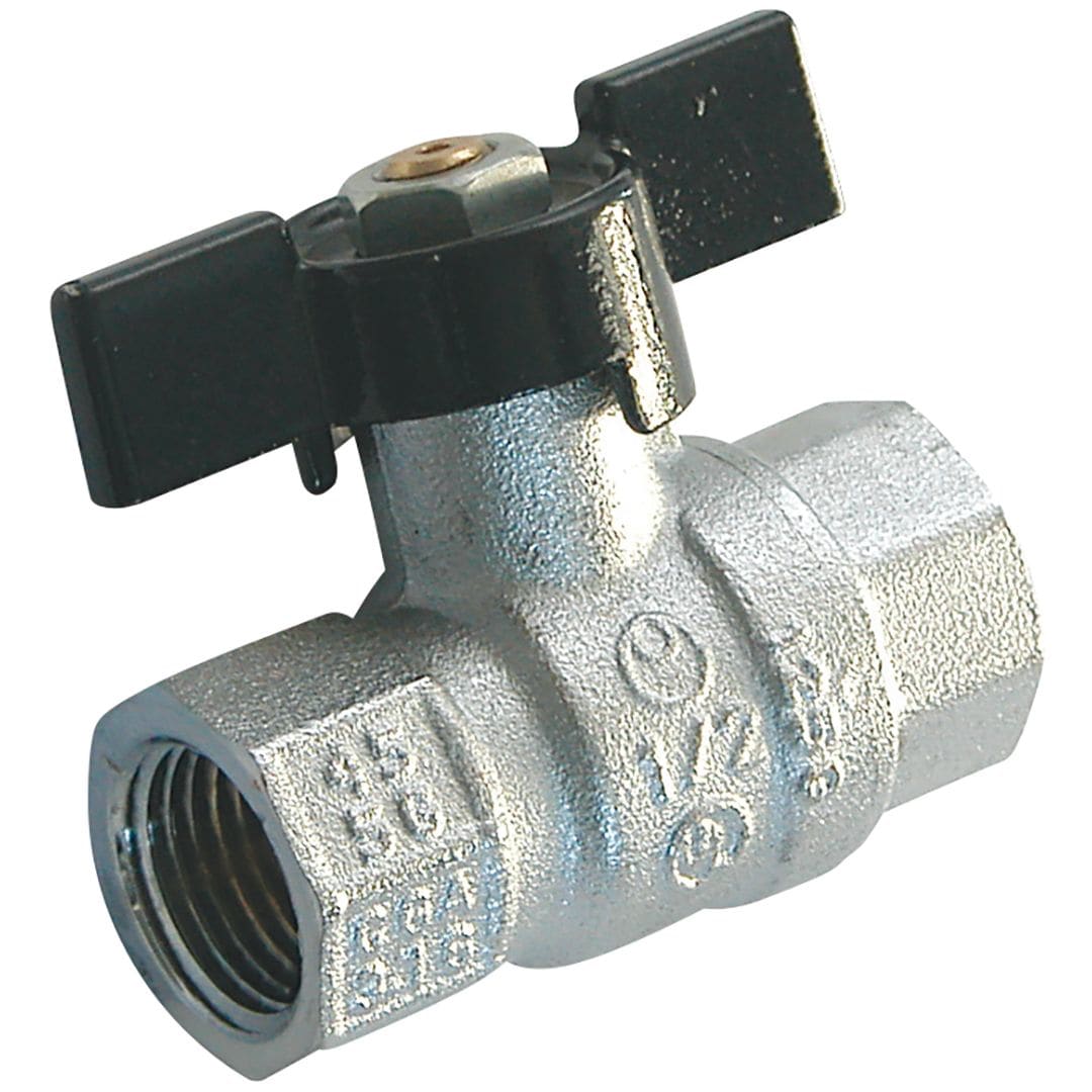 Sferaco - Vanne à sphère laiton industrie Série 521 femelle femelle manette noire 1/2" NPT