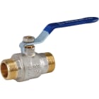 Sferaco - Vanne sphère laiton titré 4MS Bâtiment+ mâle mâle BSP poignée bleue DN3/8"