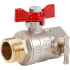 Sferaco - Vanne à sphère laiton titré Bât+ mâle femelle à purge manette papillon Ø1/2''