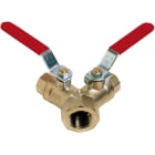 Sferaco - Vanne à sphère laiton 3 voies en Y Série 589 Femelle BSP 1xDN3/4"-2xDN1/2"