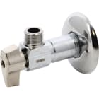 Sferaco - Vanne à sphère laiton équerre pour lavabo avec rosace 55mm Série 683 M1/2"-M1/2"