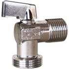 Sferaco - Vanne à sphère laiton chromé équerre machine à laver Série 685 M1/2"-M3/4"