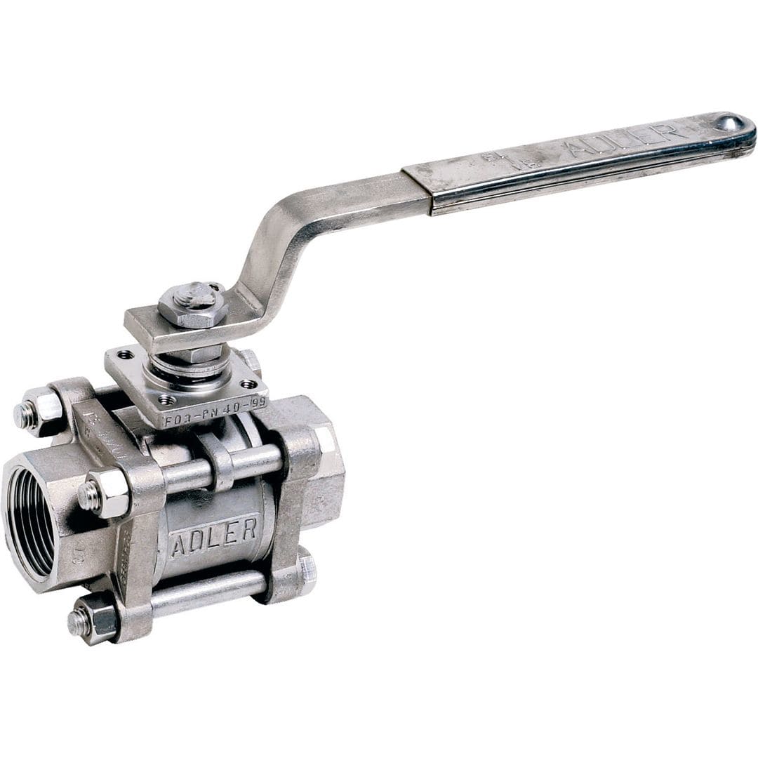 Sferaco - Vanne à boisseau sphérique 3 pièces inox sécurité feu Série 713  SW PN25 DN65