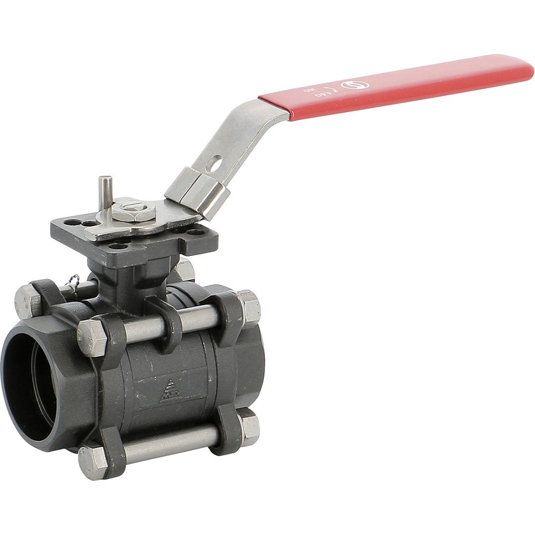 Sferaco - Vanne à boisseau sphérique 3 pièces acier ISO5211 HT Série 739 à souder SW DN80