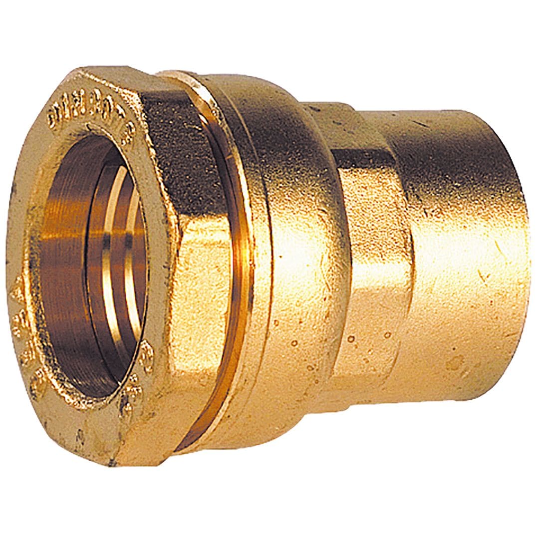Sferaco - Raccord laiton à serrage extérieur DECA Série 890 droit femelle 3/4" - ACIER D27