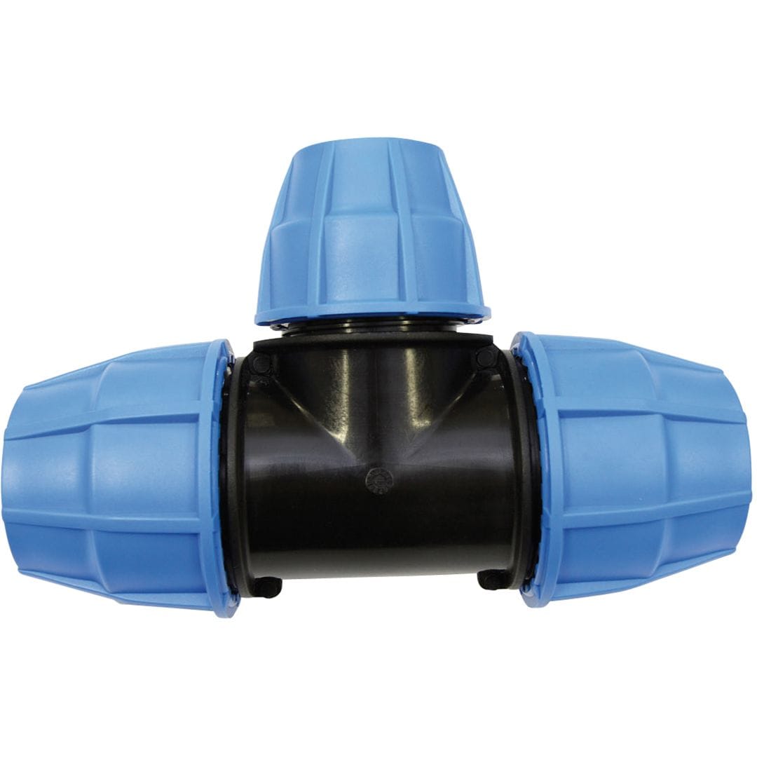 Sferaco - Raccord polypropylène à serrage extérieur Série 1007 raccord en T PE DN32