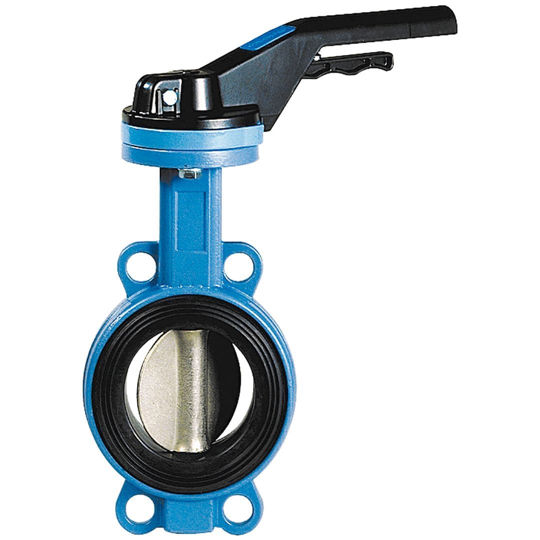 Sferaco - Vanne papillon Wafer TTV Série 1151 Papillon inox, manchette NBR DN80 à levier