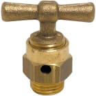 Sferaco - Purge laiton brossé à manette male Série 1309 DN1/8" BSP