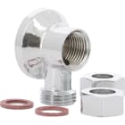 Sferaco - Applique murale laiton chromé avec écrou Série 1311 pour tube cuivre D12-14 1/2"