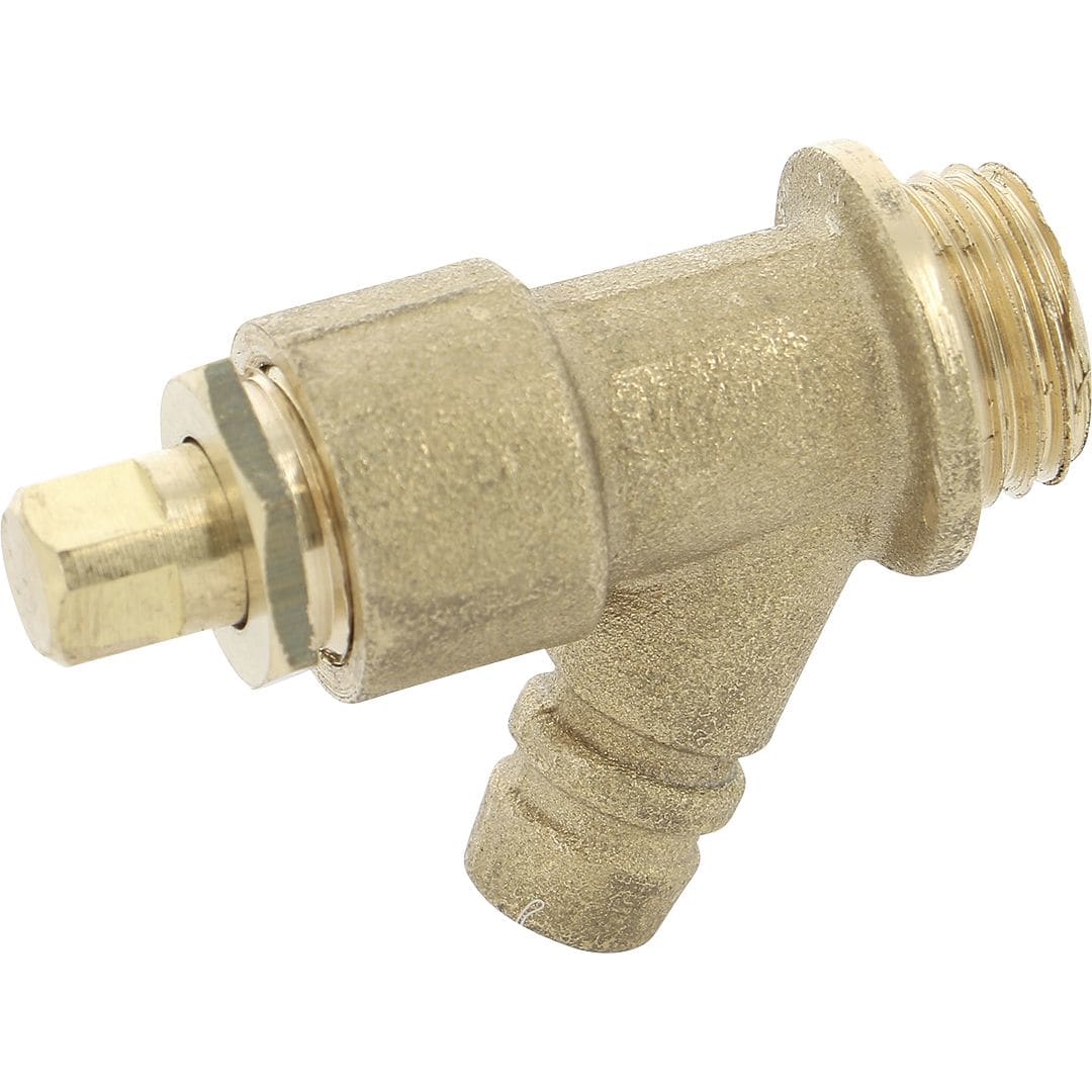 Sferaco - Purge laiton brossé à carré avec presse étoupe Série 1324 mâle DN1/4"