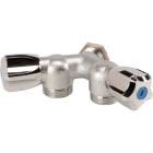 Sferaco - Robinet machine à laver laiton double mâle Y centre mâle avec écrou Série 1334
