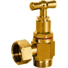 Sferaco - Robinet d'arrêt WC équerre à potence laiton brossé à presse étoupe Série 1340