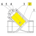 Sferaco - Tamis filtre 230MV DN1" D33 H49 1mm Screen 230MV DN1" D33 H49 1mm