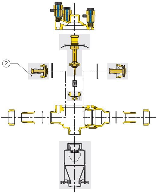 Sferaco - CLAPET AMONT 930080/930100/575 DN80/100 