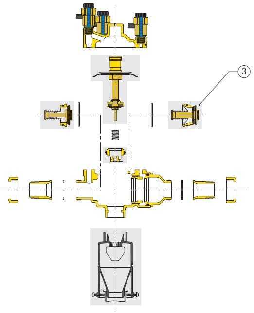 Sferaco - CLAPET AVAL 950005-950006/574 DN3/4"-1" 