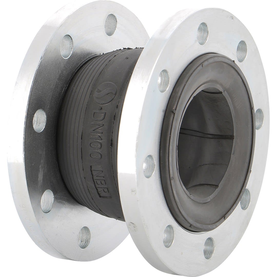 Sferaco - Manchon Compensateur NBR Brides Acier NBR Simple Onde Brides Acie PN10/16 DN65