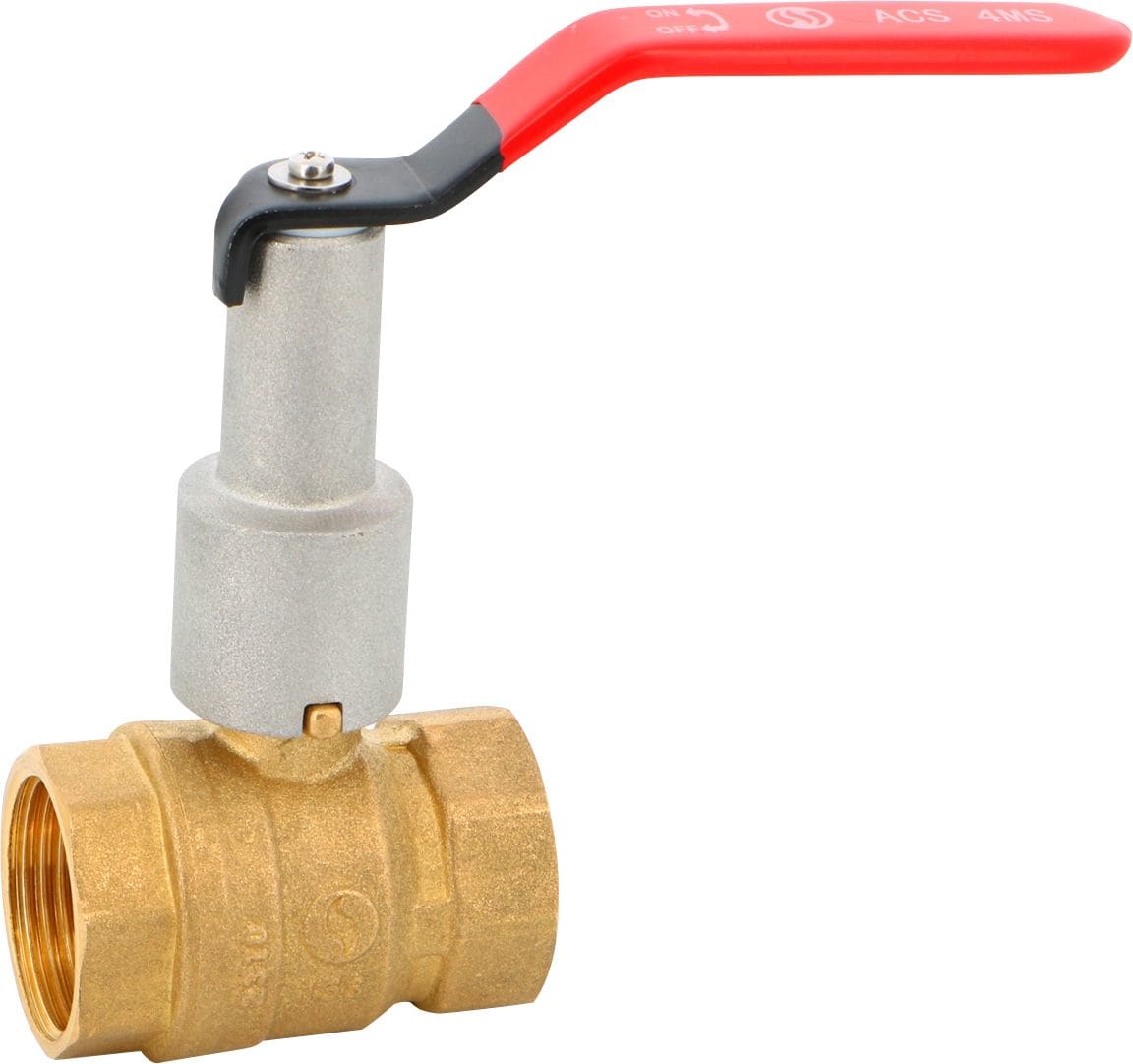Sferaco - Vanne à sphère laiton 15S série 611 femelle femelle avec prolongateur DN 3/4"