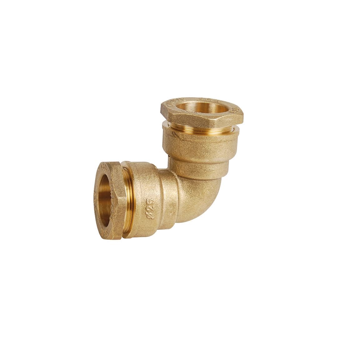 Sferaco - Raccord laiton à serrage extérieur manchon coudé Série 816 tube PE DN32