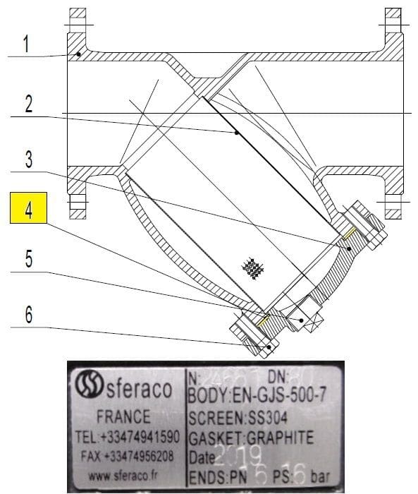 Sferaco - JOINT CHAP.220P. DN 40 