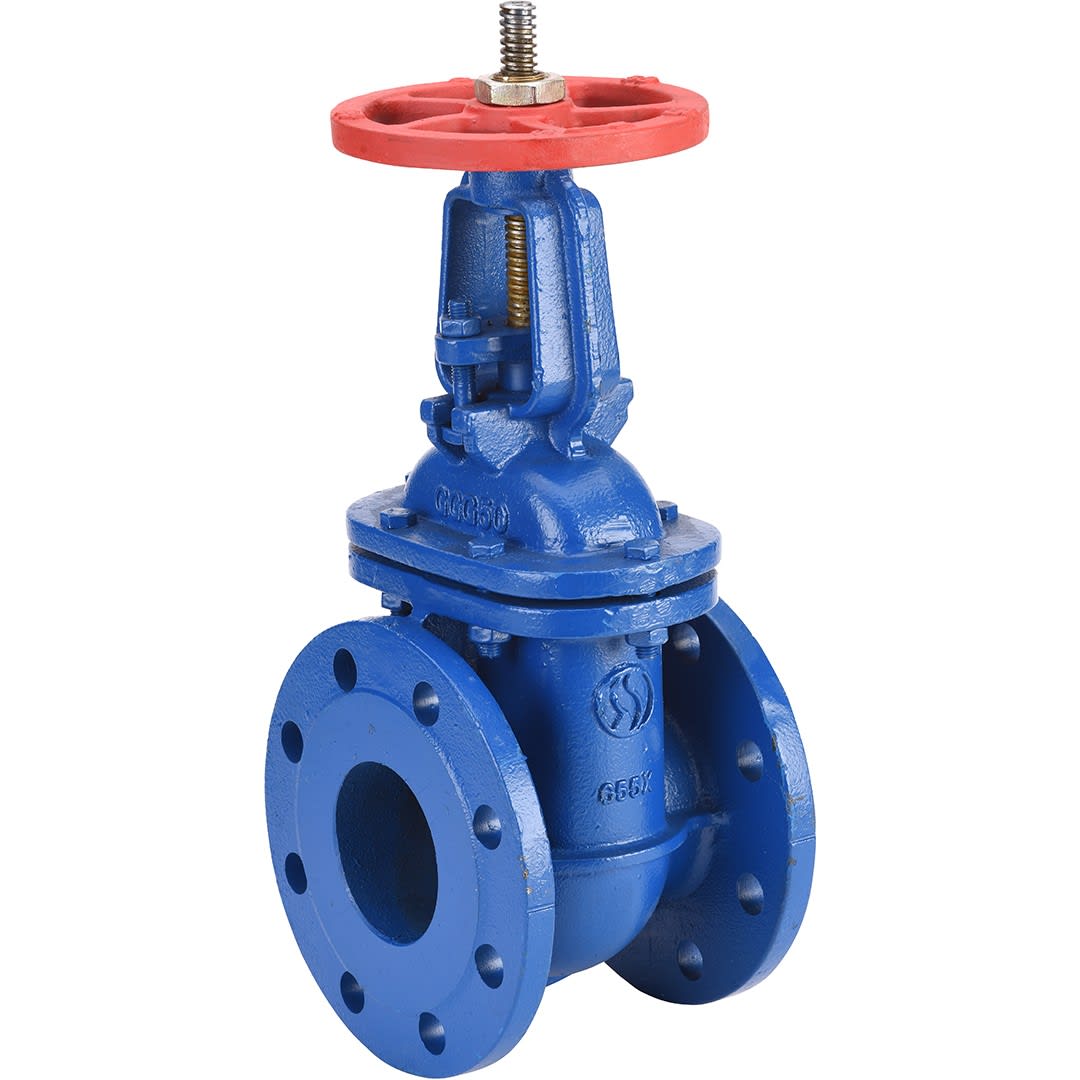 Sferaco - Vanne opercule passage direct fonte GS-inox brides PN10 NF29323 Série 158 DN400