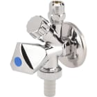 Sferaco - Robinet machine à laver à volant laiton chromé equerre combiné Série 1336