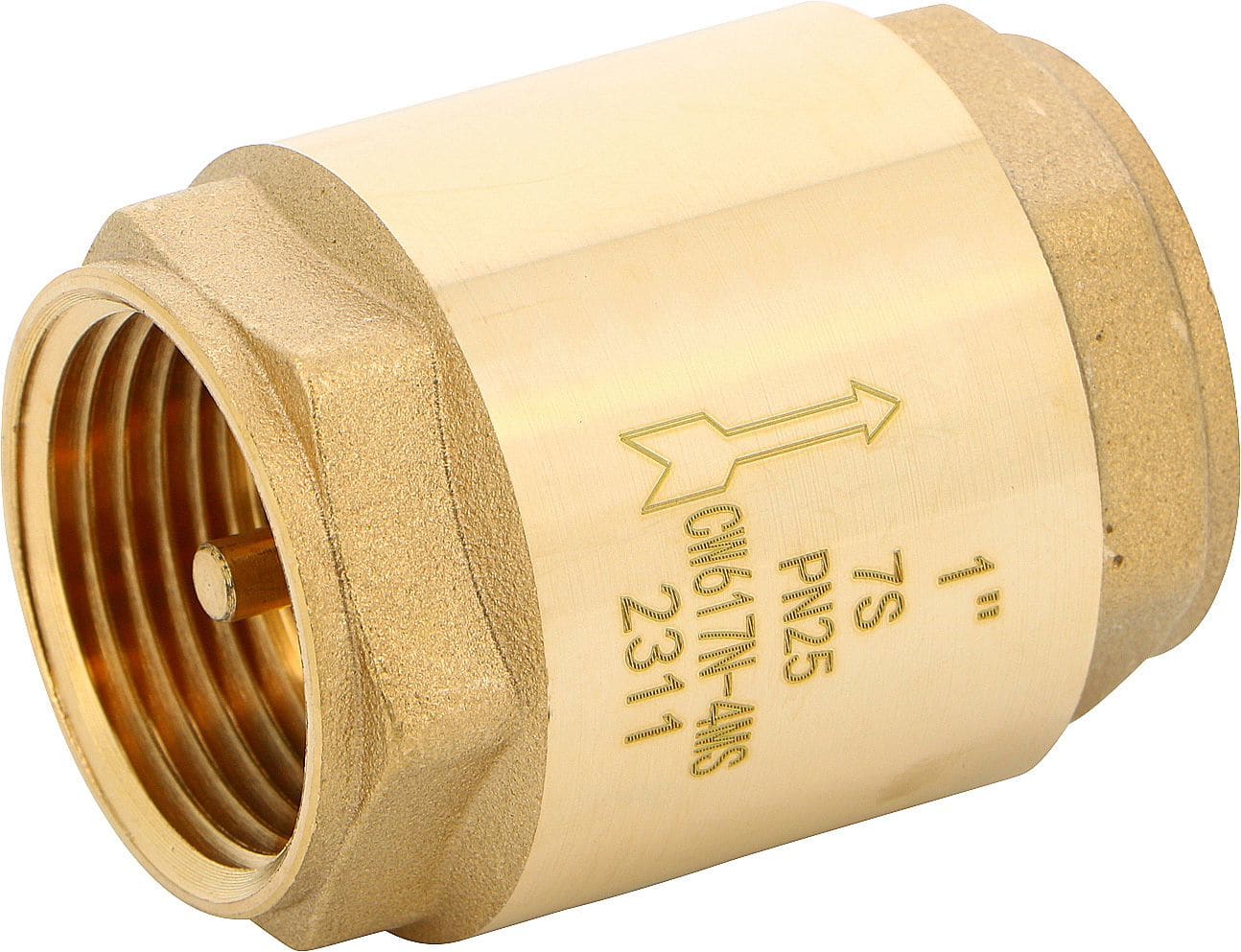 Sferaco - Clapet double guidage laiton Série 307 à disque laiton Femelle BSP DN1/2" PN25