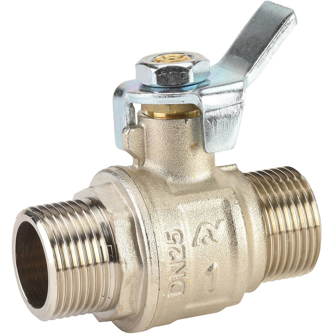 Sferaco - Vanne à sphère dégraisée oxygène Série 502 male-male poignée blanche DN3/4"