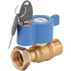 Sferaco - Robinet compteur 637 DN15 droit mâle DN1/2" - écrou DN3/4" cadenassable