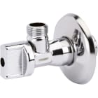 Sferaco - Robinet laiton chromé équerre avec rosace pour lavabo Série 640 M1/2"-M3/8"