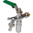 Sferaco - Robinet de puisage laiton chromé antigel Série 686 poignée verte DN1/2"-3/4" D15