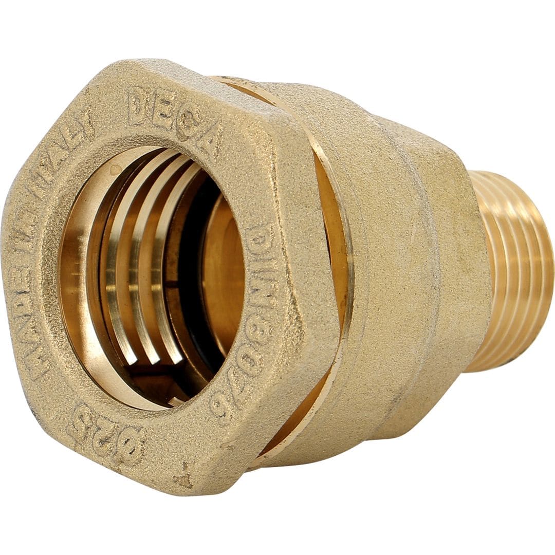 Sferaco - Raccord laiton à serrage extérieur DECA Série 862 droit mâle 1"1/2 - PE DN63