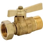 Sferaco - Robinet compteur 649 DN15 droit mâle 3/4" - écrou 3/4" manette laiton 2/3-1/3