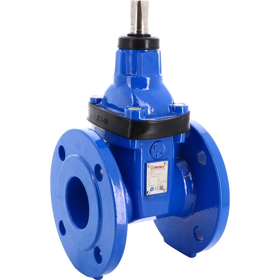 Sferaco - Vanne opercule caoutchouc NF fonte EPDM à volant DINF4 Série 186 FSH PN16 DN125