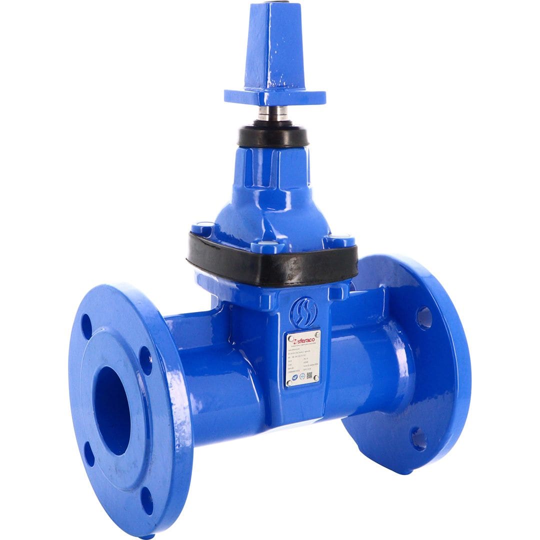 Sferaco - Vanne opercule caoutchouc NF fonte EPDM à carré DINF5 Série 188 FSH PN16 DN300