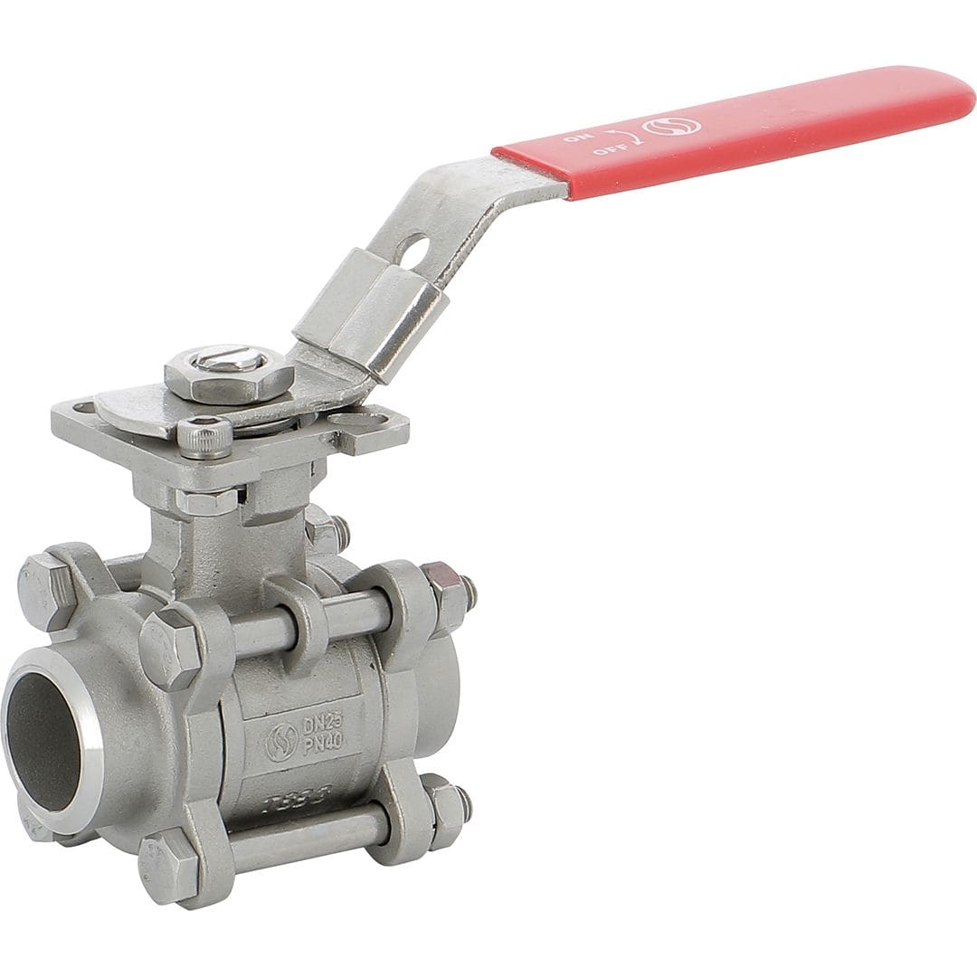 Sferaco - Vanne à boisseau sphérique 3 pièces inox ISO 5211 Série 741 à souder BW DN32