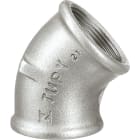 Sferaco - Raccord fonte malléable coude femelle petit rayon 45° Série 120G galva DN1"