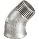 Sferaco - Raccord fonte malléable coude male femelle petit rayon 45° Série 121G galva 3/4"