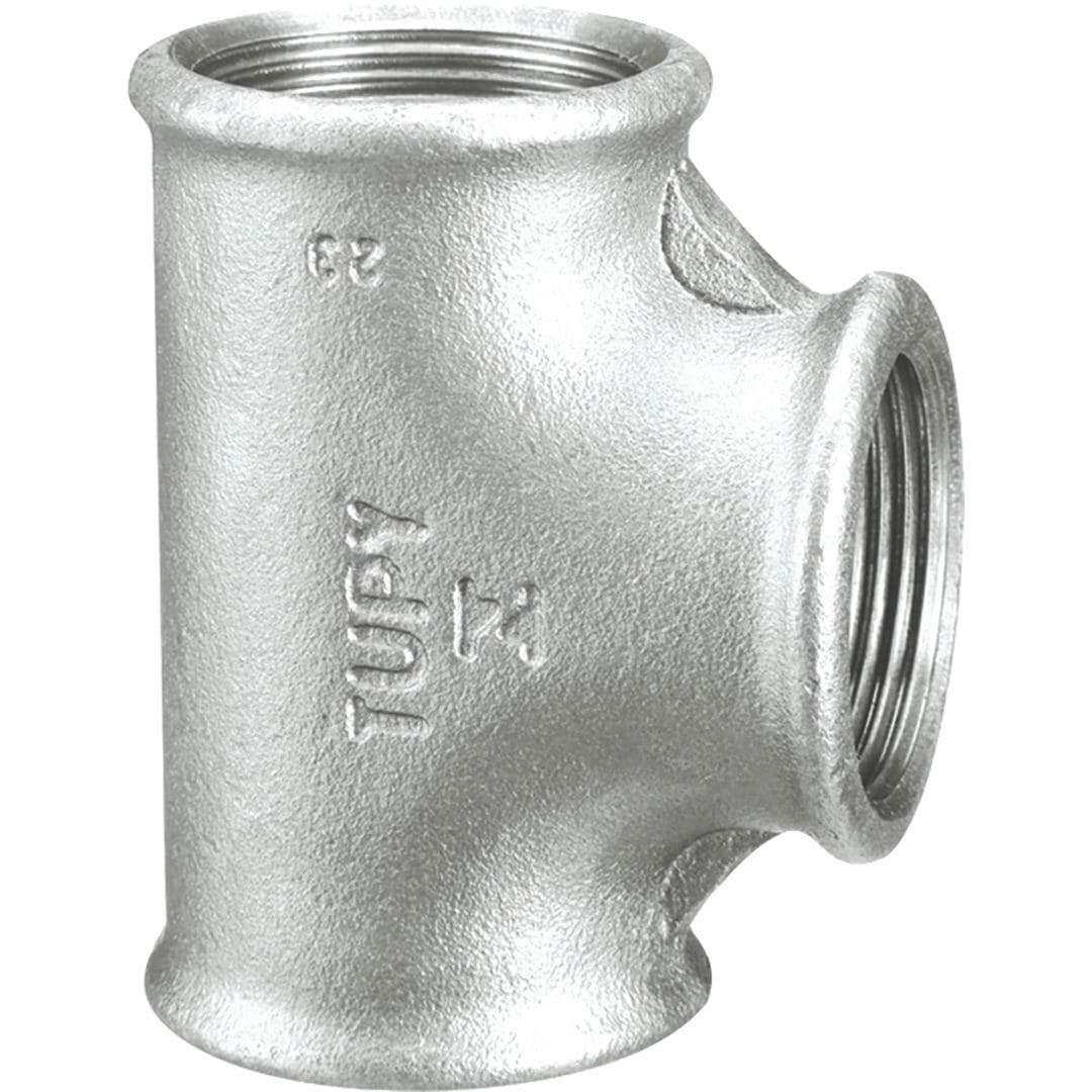 Sferaco - Raccord fonte malléable Té femelle égal 90° Série 130G galvanisé DN2"1/2 BSP