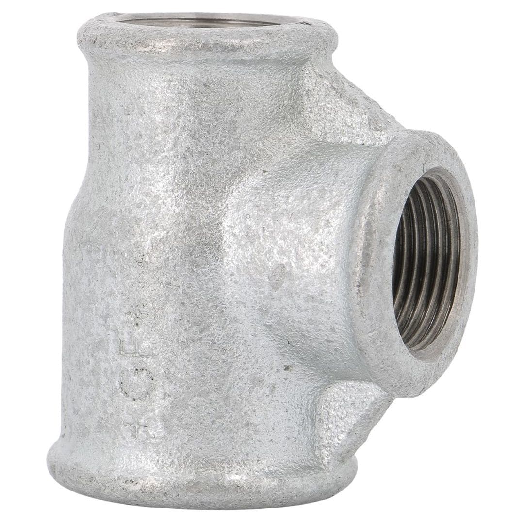Sferaco - Raccord fonte malléable Té femelle réduit Série 130G galvanisé DN3"-2"-2" BSP