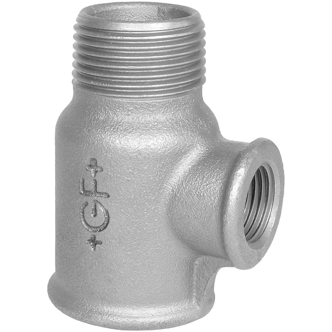 Sferaco - Raccord fonte malléable Té male femelle femelle égal Série 134N noir DN1" BSP