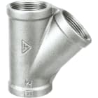 Sferaco - Raccord fonte malléable Té femelle oblique 45° égal Série 165G galva DN1"1/2 BSP