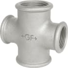 Sferaco - Raccord fonte malléable Croix femelle réduit Série 180G galvanisé DN1"1/4-1" BSP