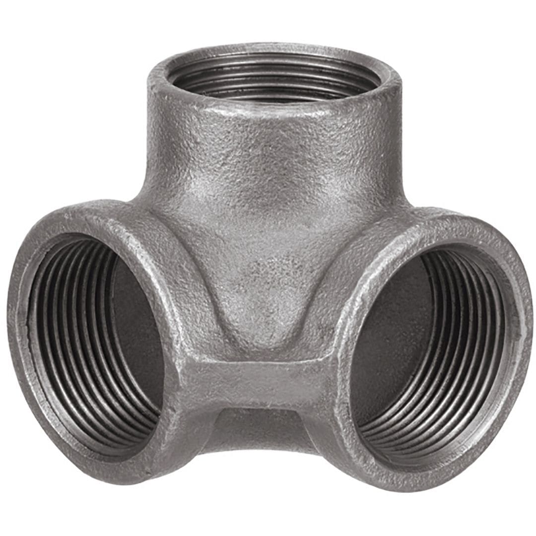 Sferaco - Raccord fonte malléable distributeur à coudes 3 voies égal Série 221N noir 3/4"