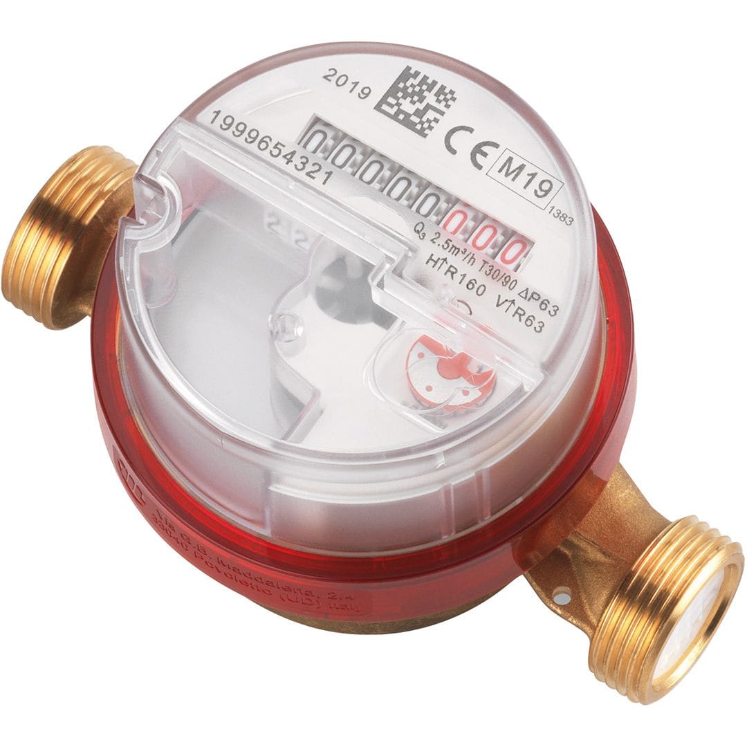 Sferaco - Compteur eau chaude jet unique prêt télérelève MID R80 Série 2742 DN15 L110